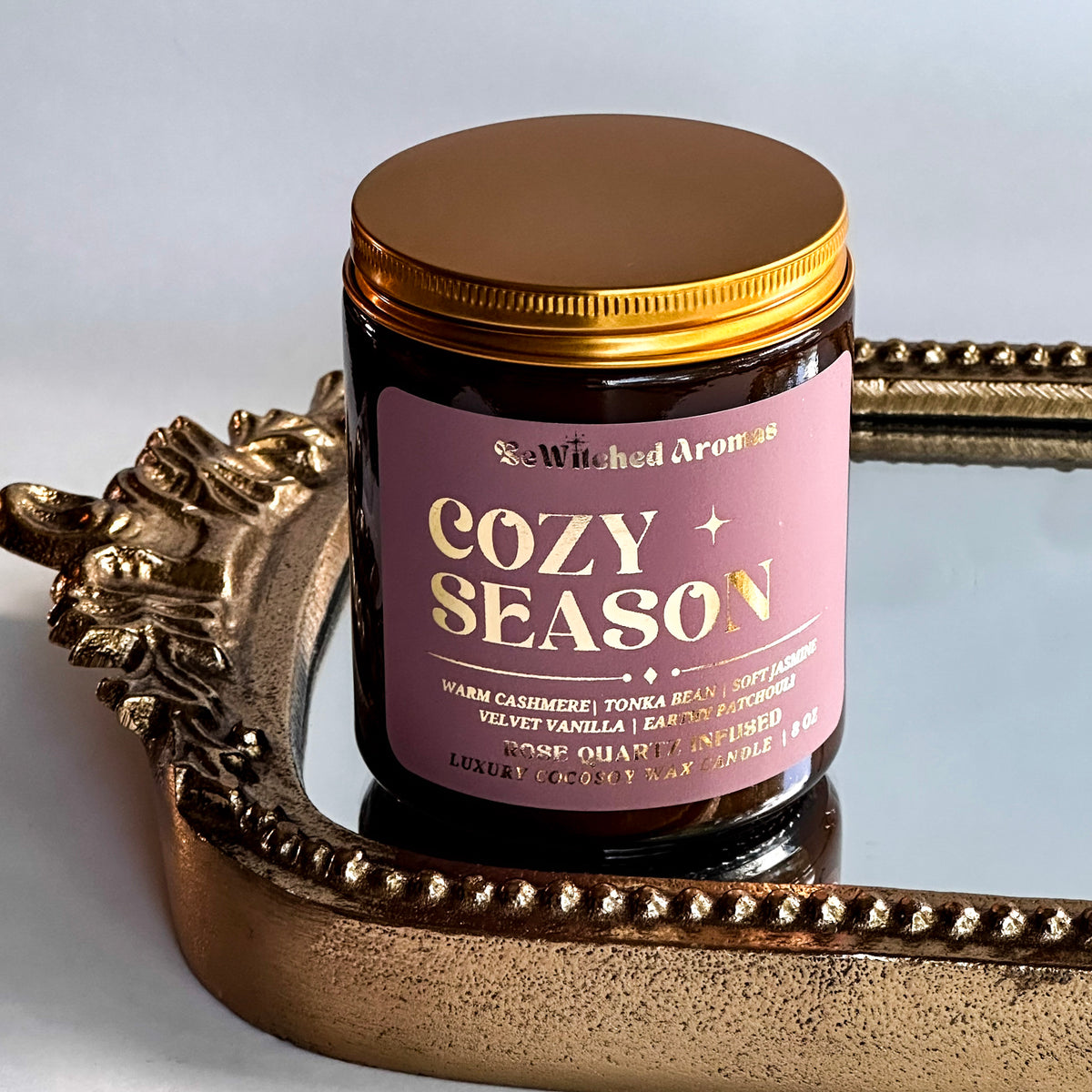 Cozy Season - 8 oz crystal candle