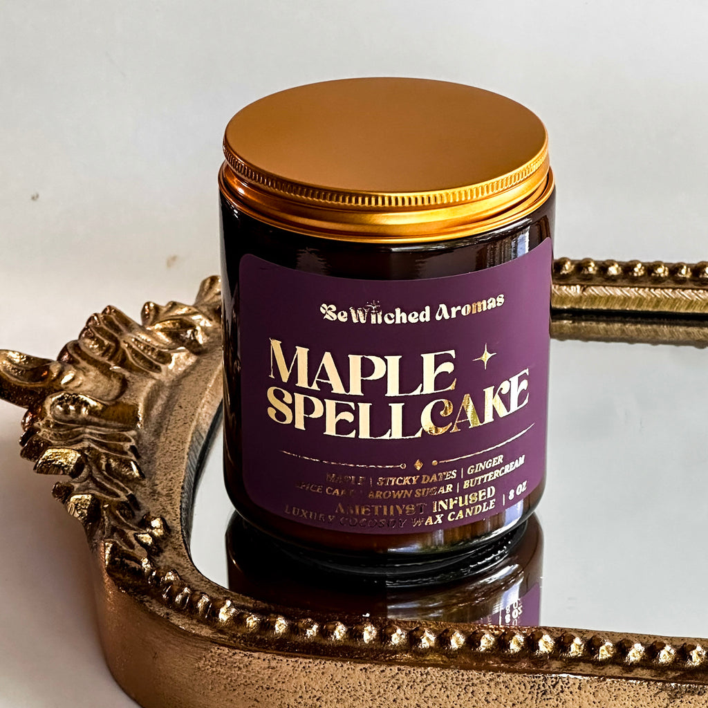 Maple Spellcake - 8 oz crystal candle