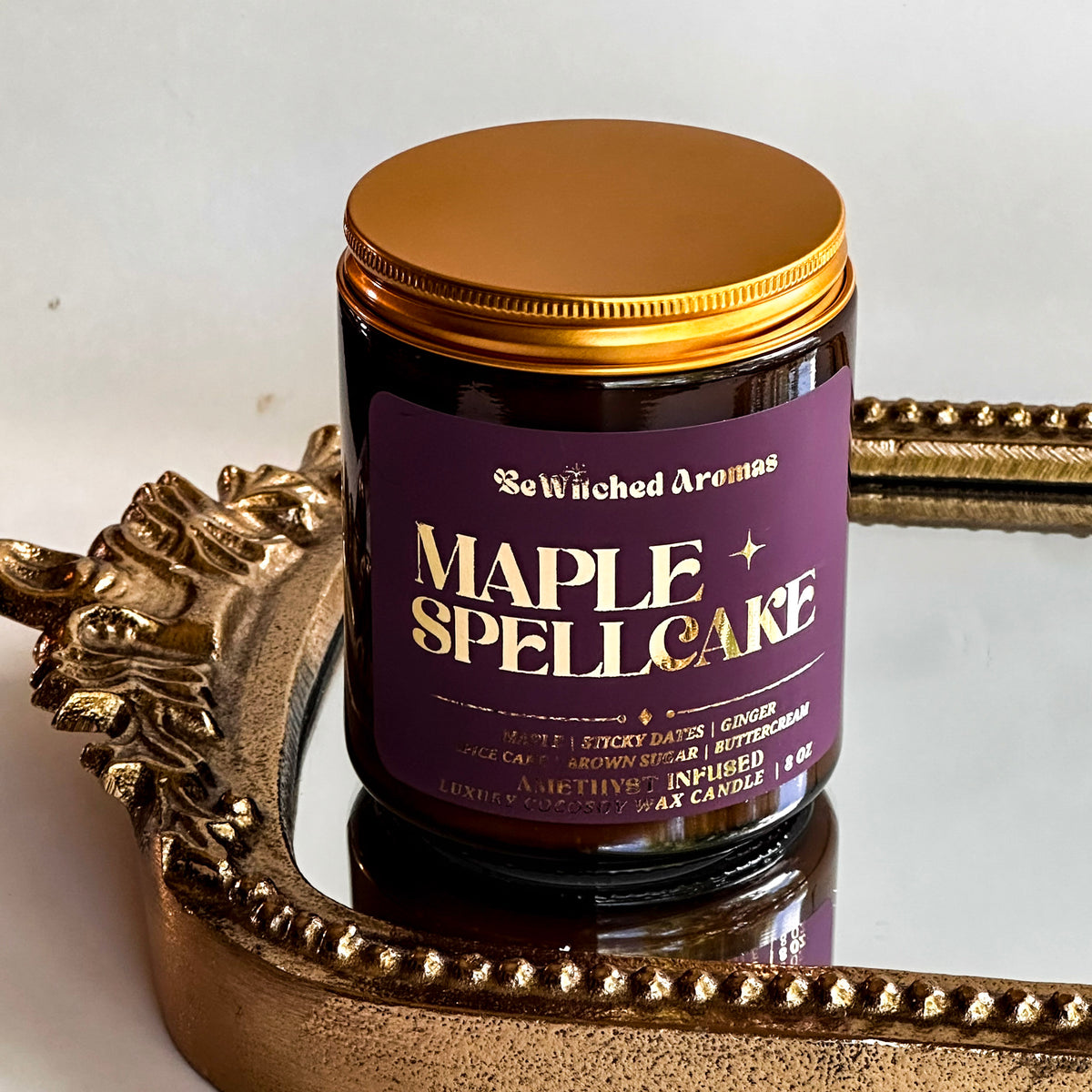 Maple Spellcake - 8 oz crystal candle