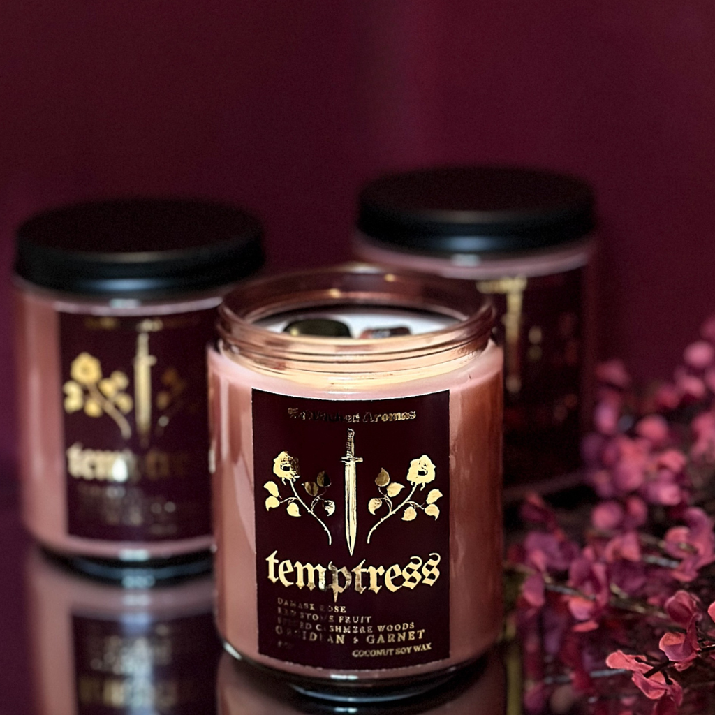 Temptress | 8 oz Luxury Crystal Candle