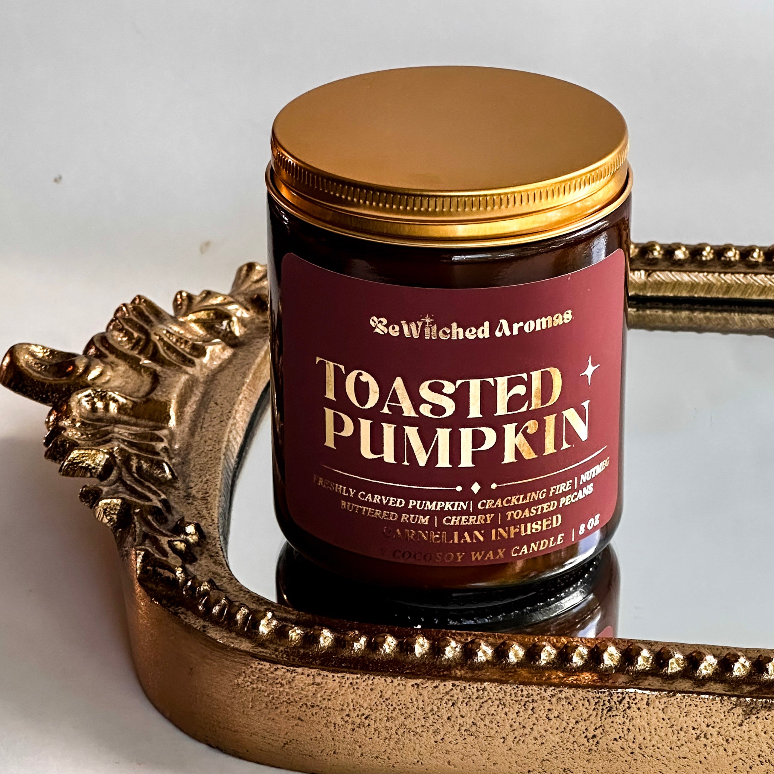 Toasted Pumpkin- 8 oz crystal candle