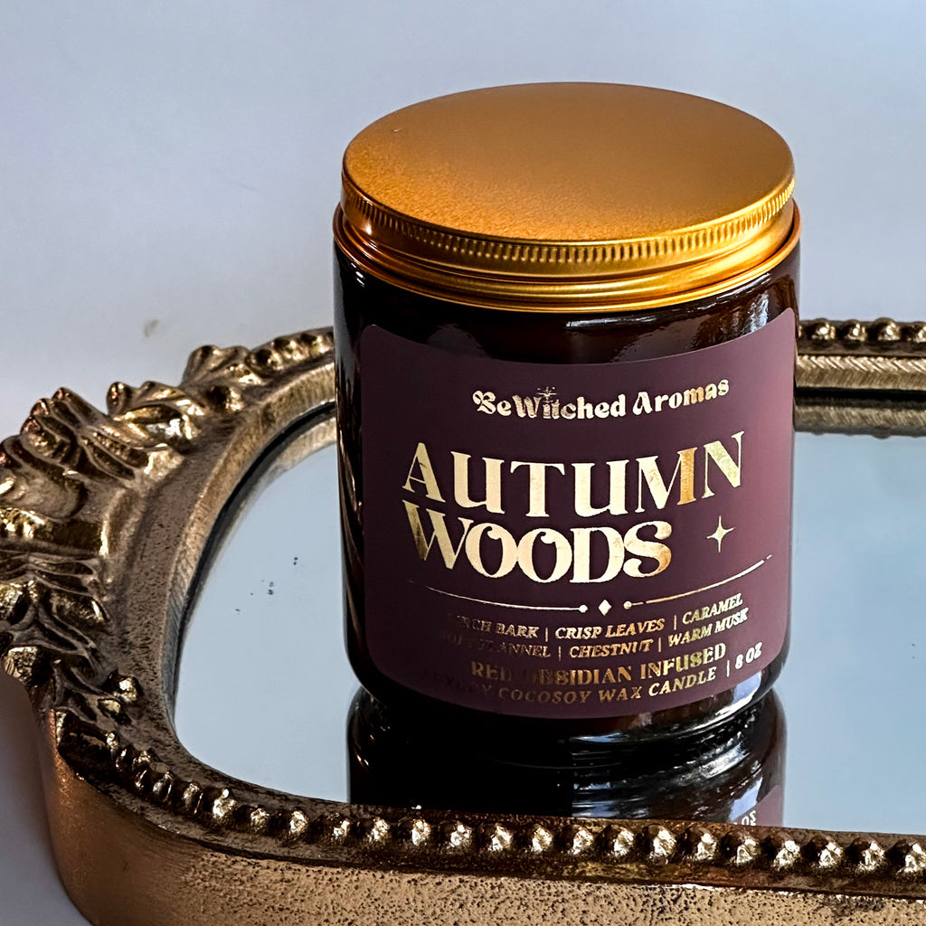 Autumn Woods - 8 oz crystal candle