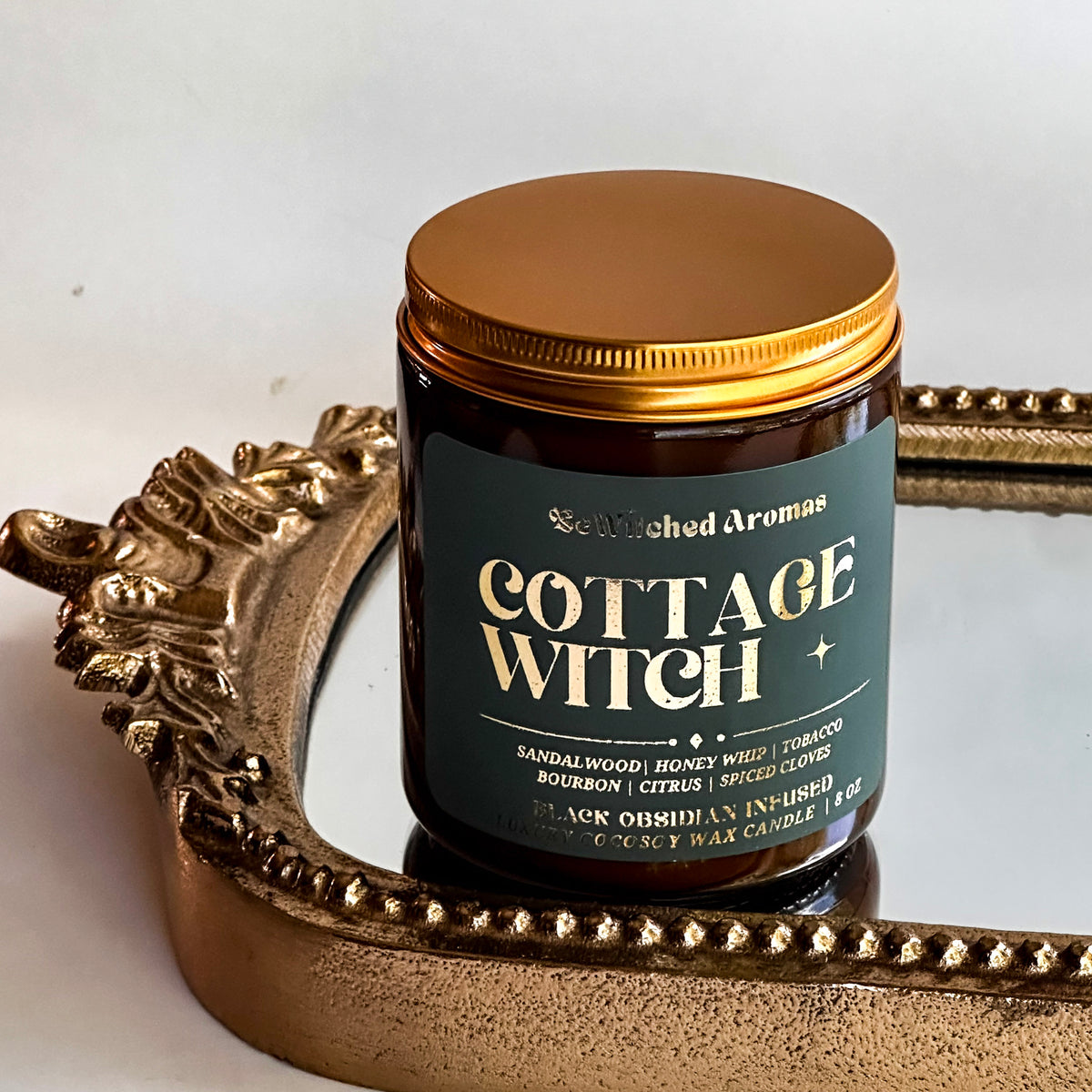 Cottage Witch - 8 oz crystal candle