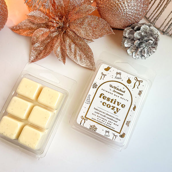 Festive + Cozy  |  Shimmer Luxe Wax Melts