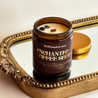 Enchanted Coffee Shop - 8 oz crystal candle