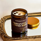 Enchanted Coffee Shop - 8 oz crystal candle