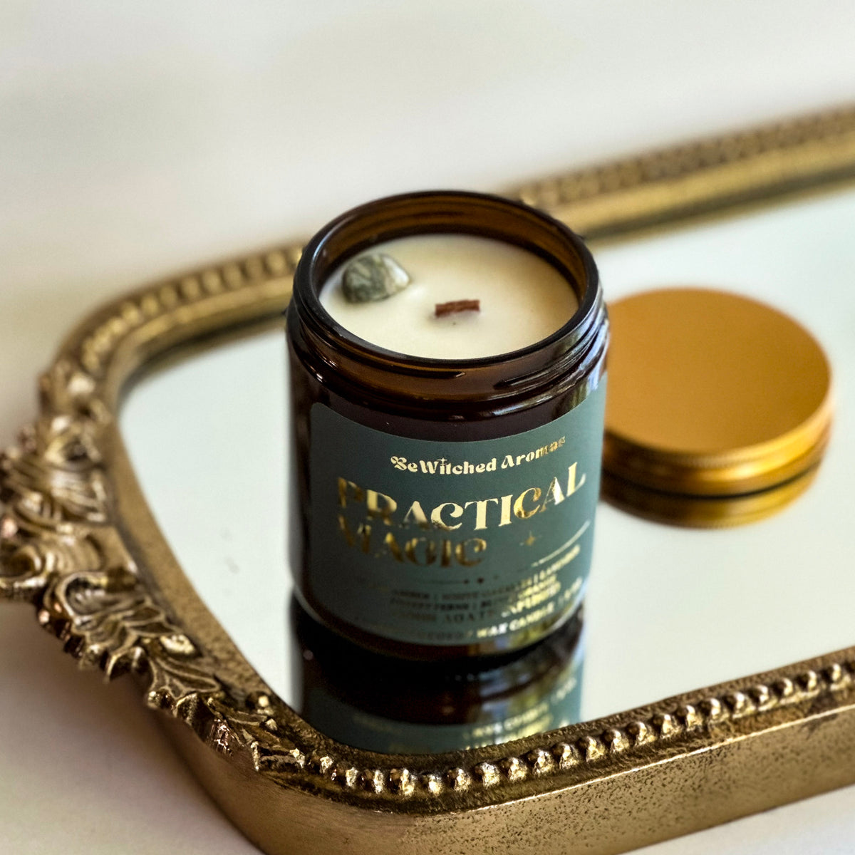 Practical Magic - 8 oz crystal candle
