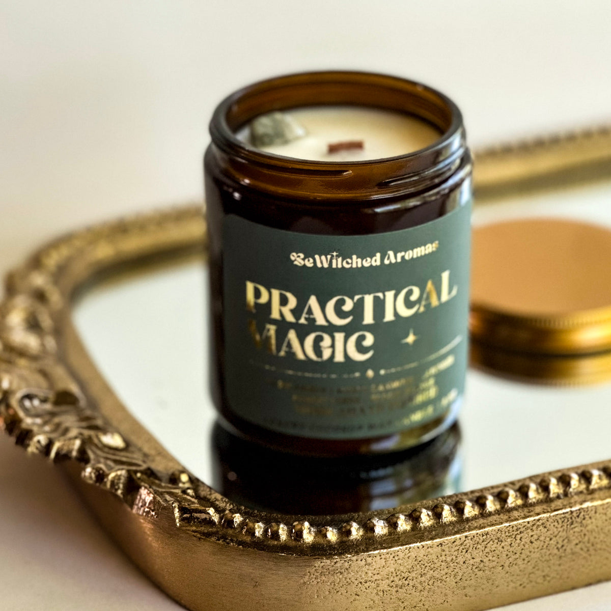 Practical Magic - 8 oz crystal candle