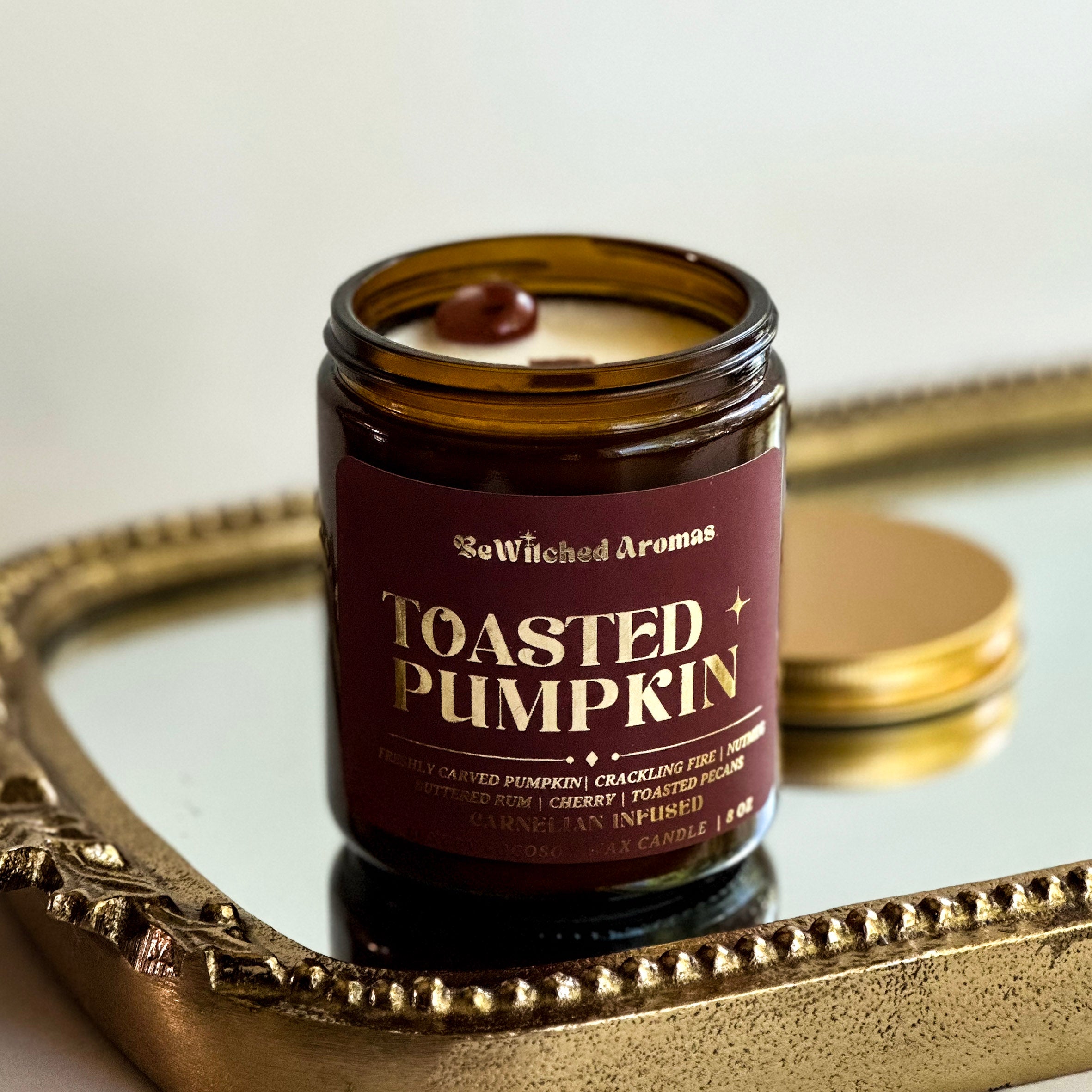 Toasted Pumpkin- 8 oz crystal candle