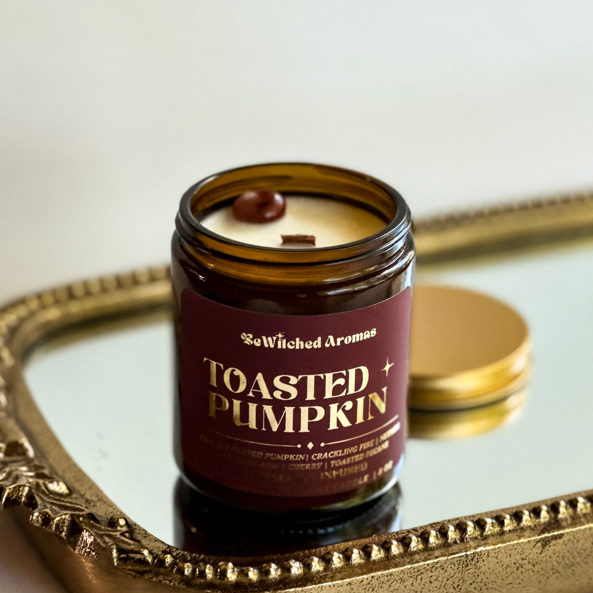 Toasted Pumpkin- 8 oz crystal candle