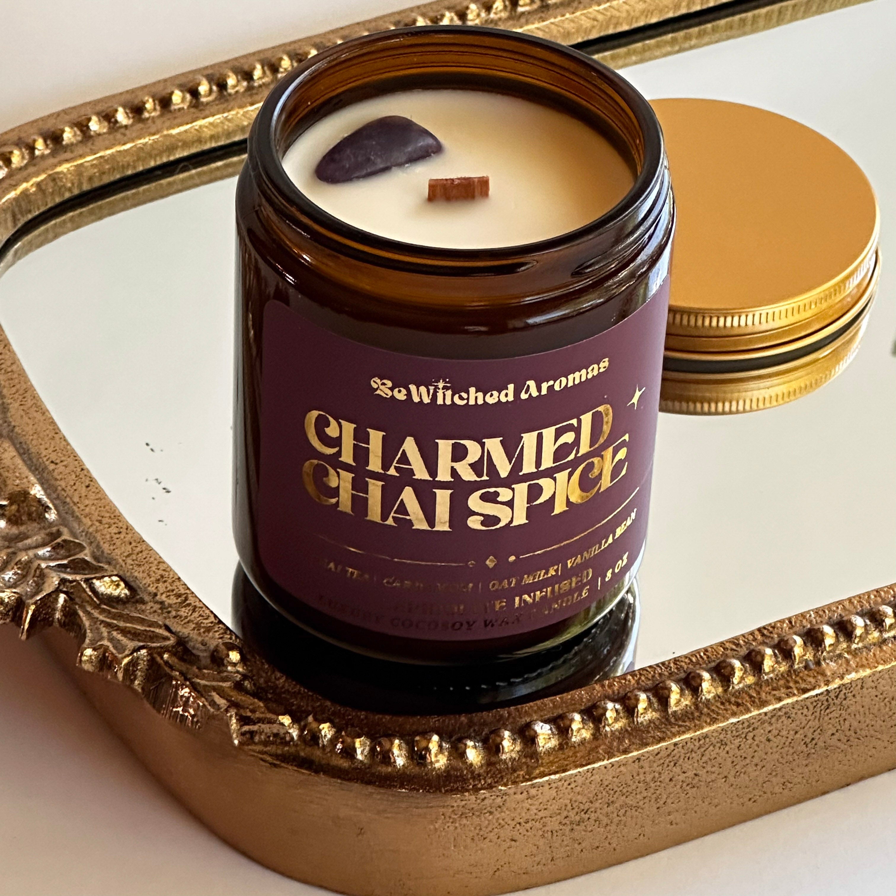 Charmed Chai Spice - 8 oz crystal candle