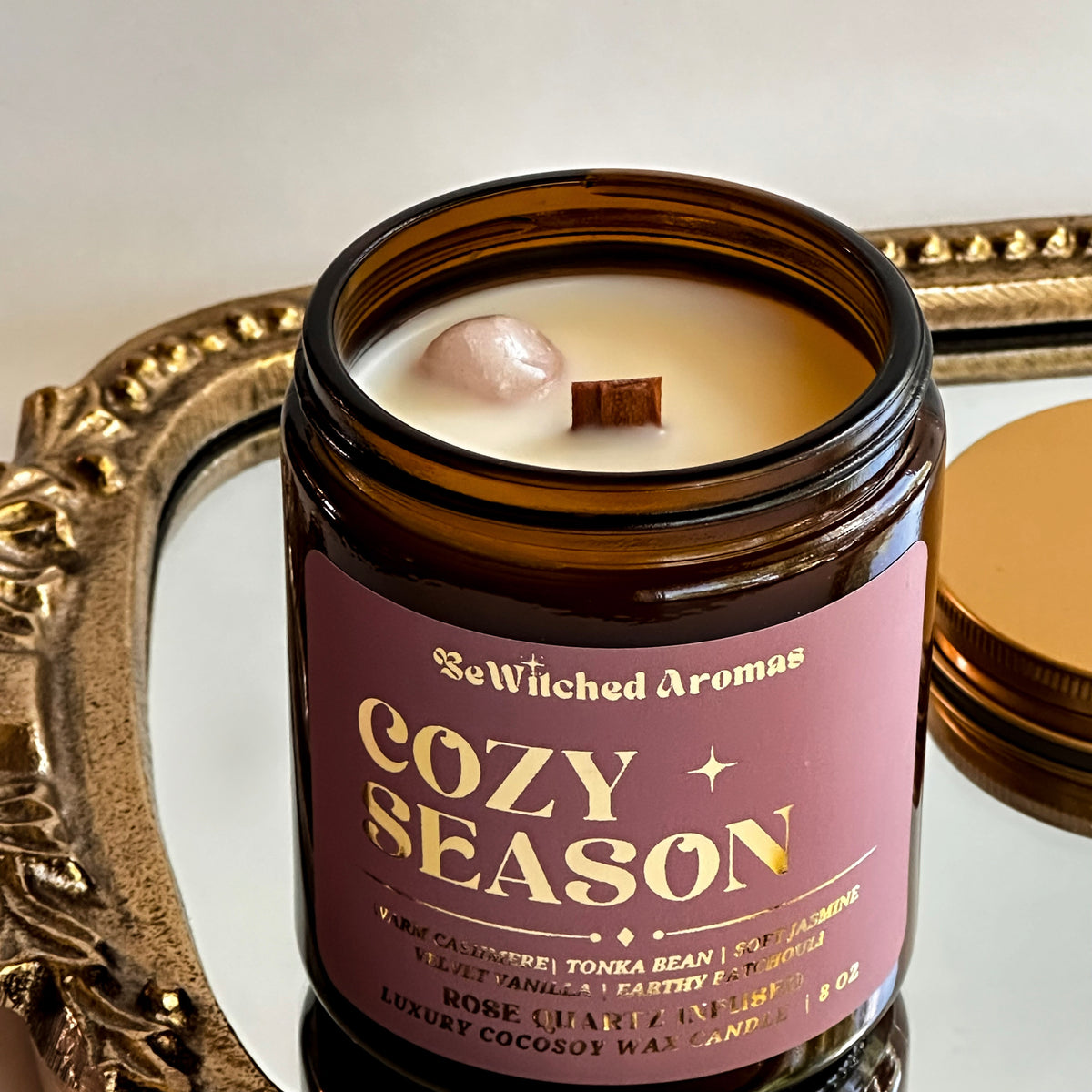 Cozy Season - 8 oz crystal candle