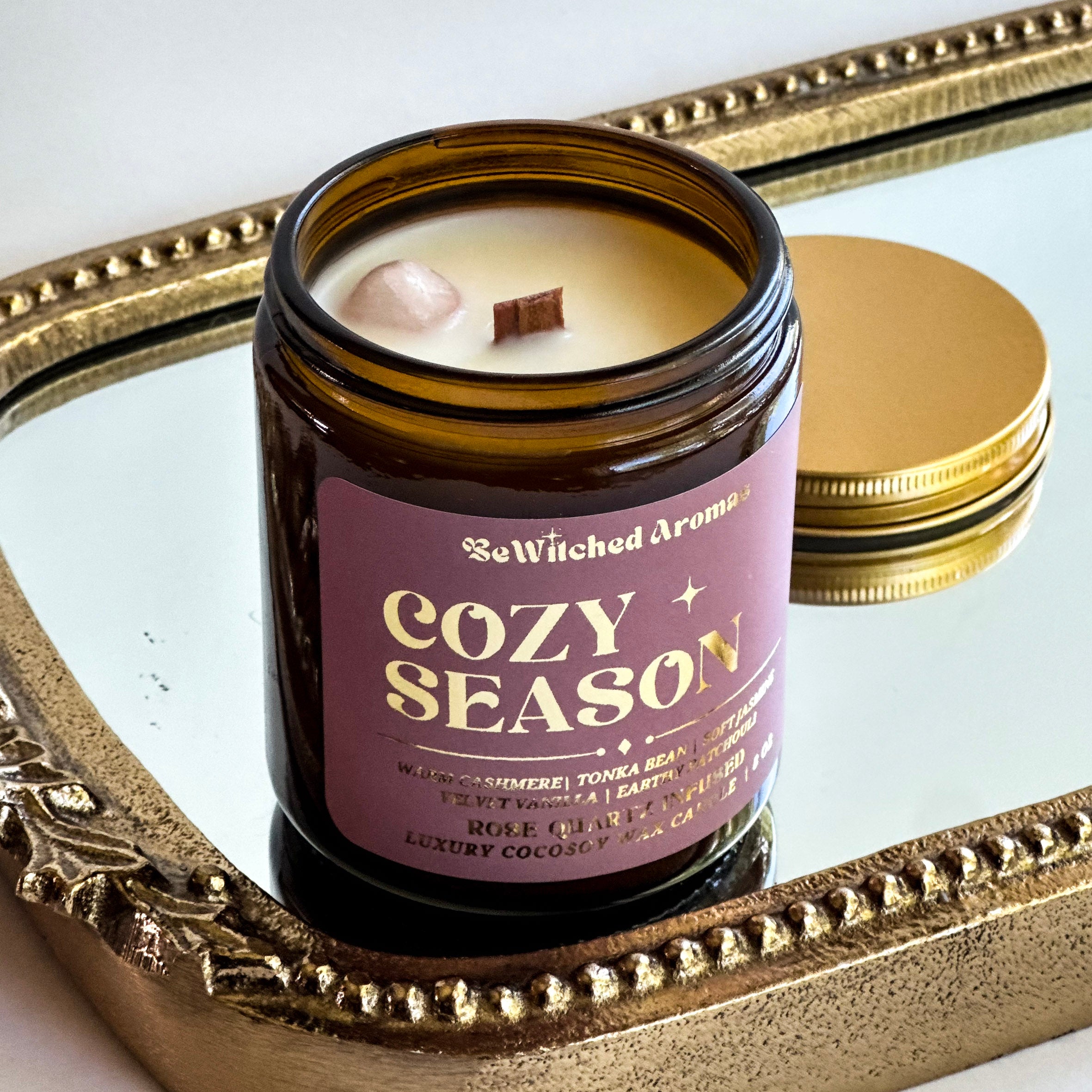 Cozy Season - 8 oz crystal candle