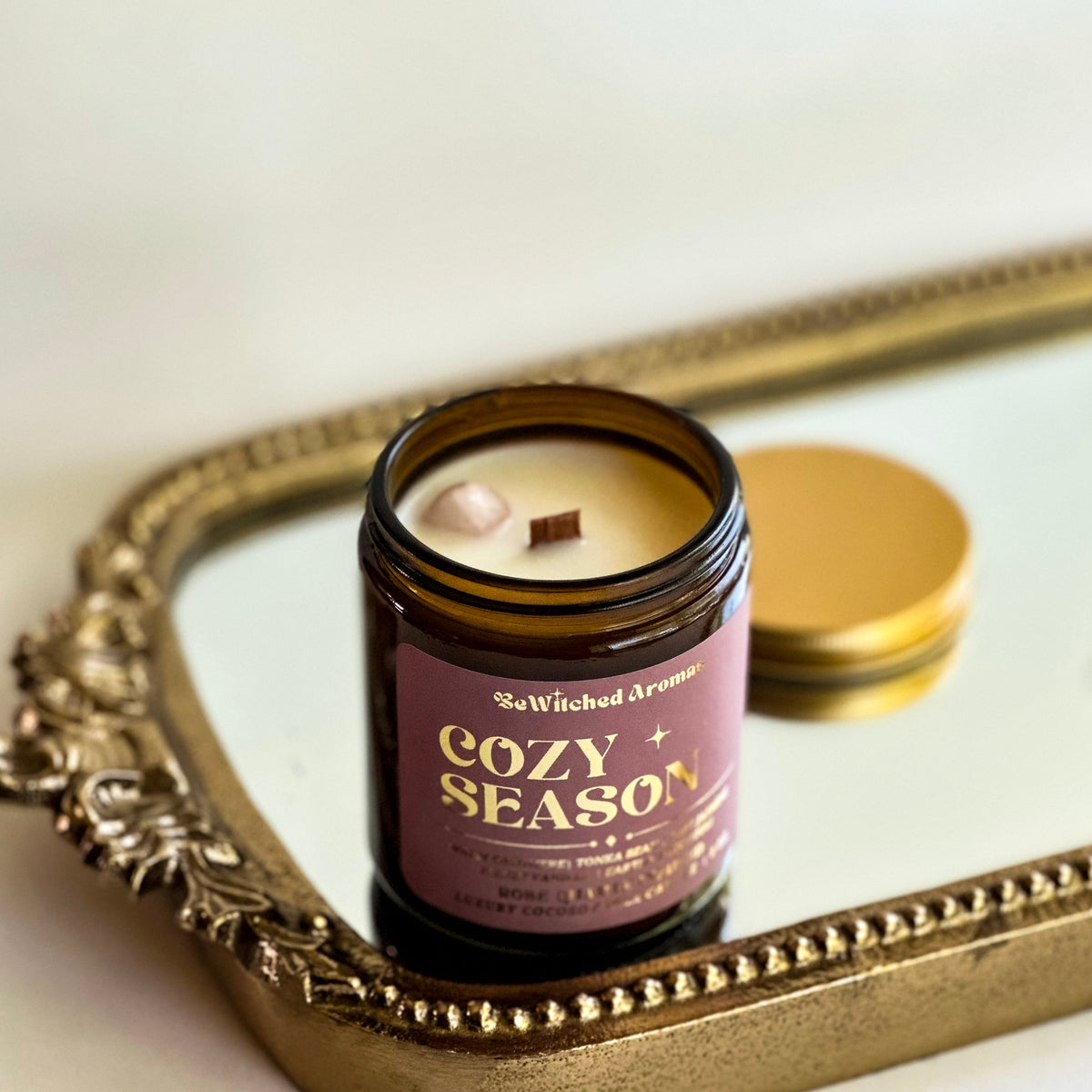 Cozy Season - 8 oz crystal candle