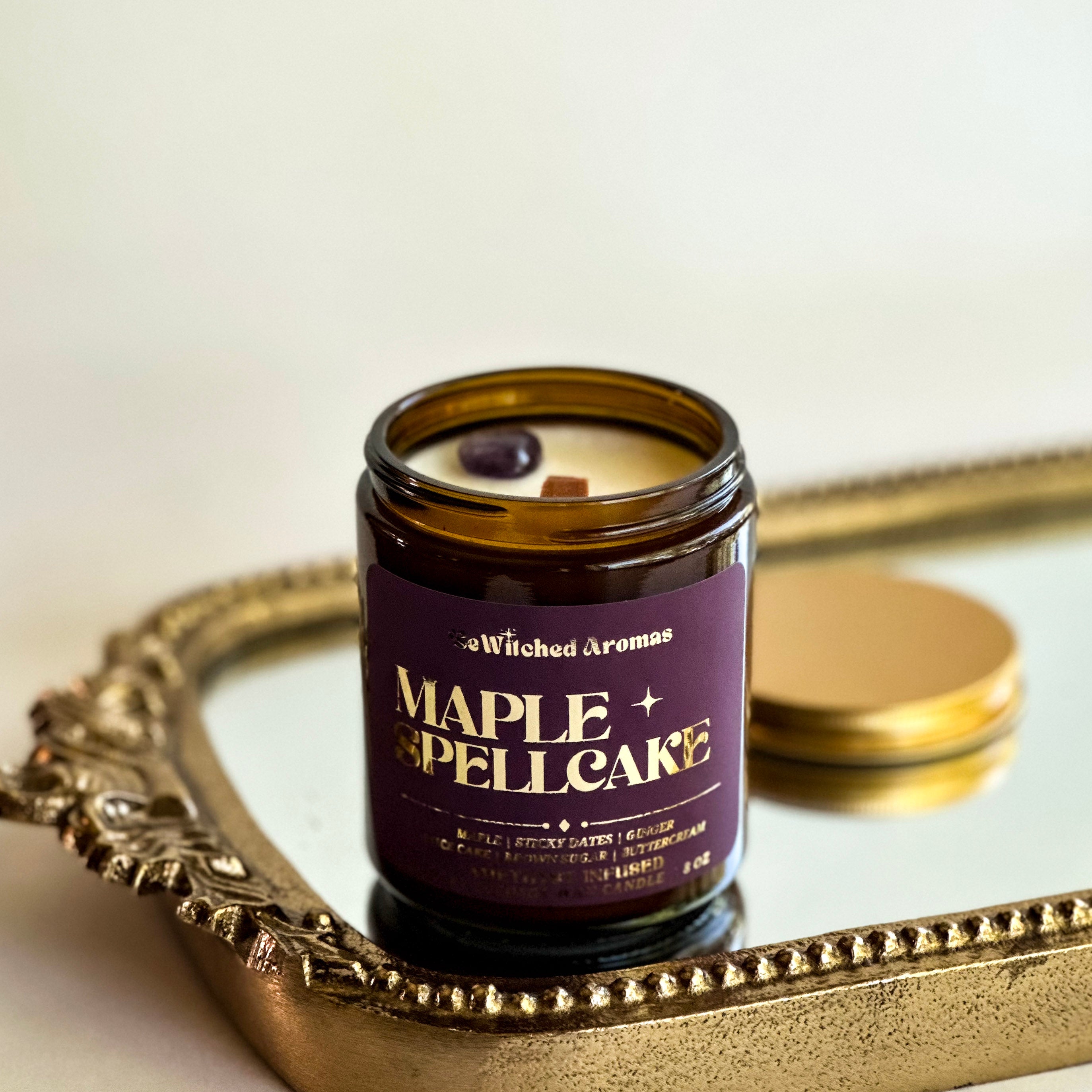Maple Spellcake - 8 oz crystal candle