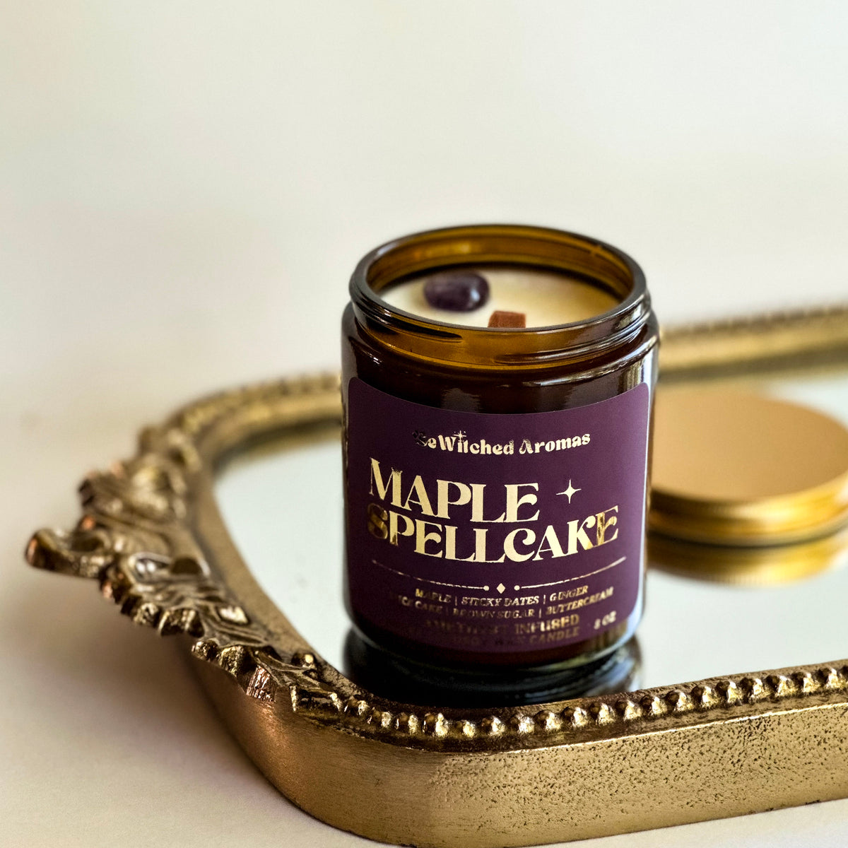 Maple Spellcake - 8 oz crystal candle