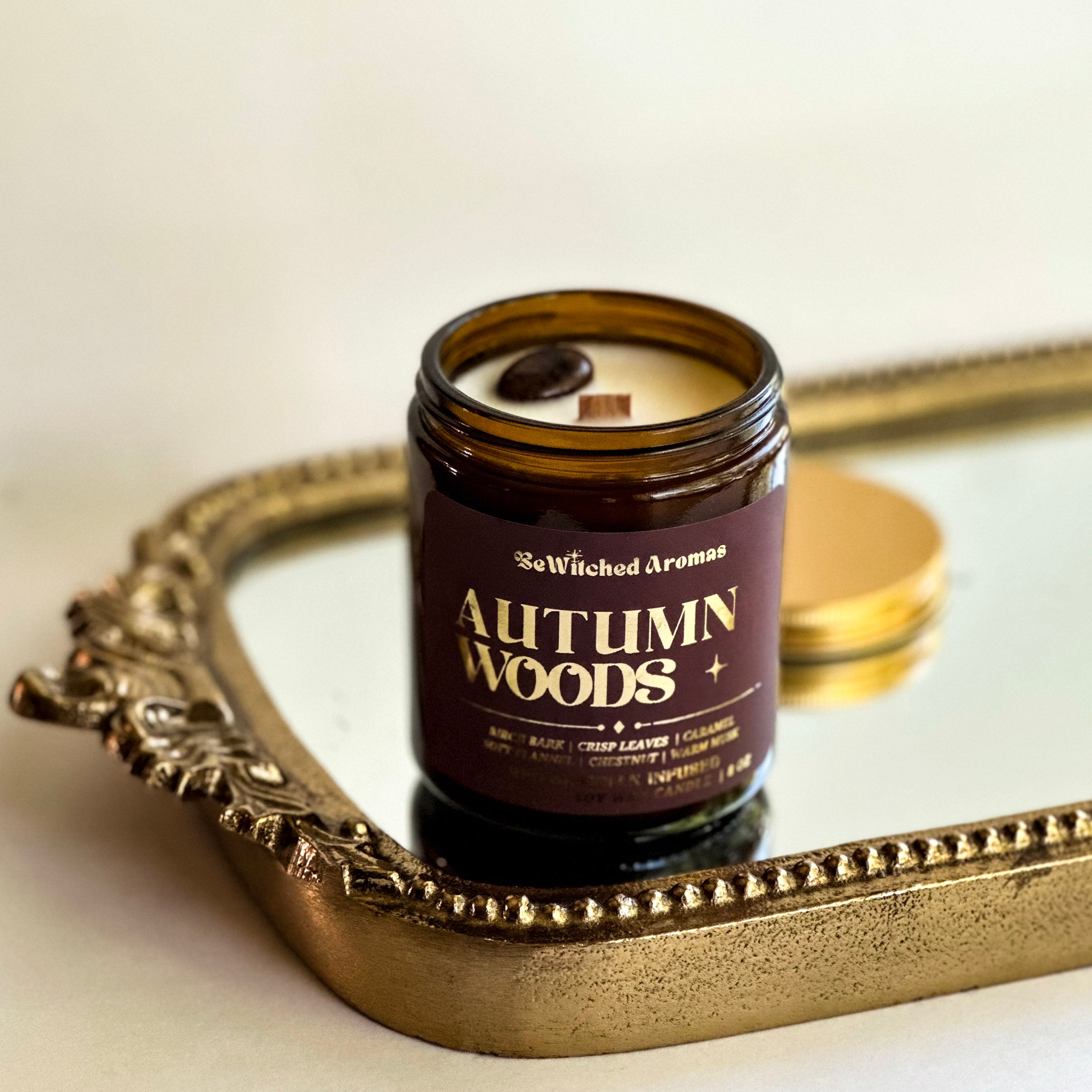 Autumn Woods - 8 oz crystal candle