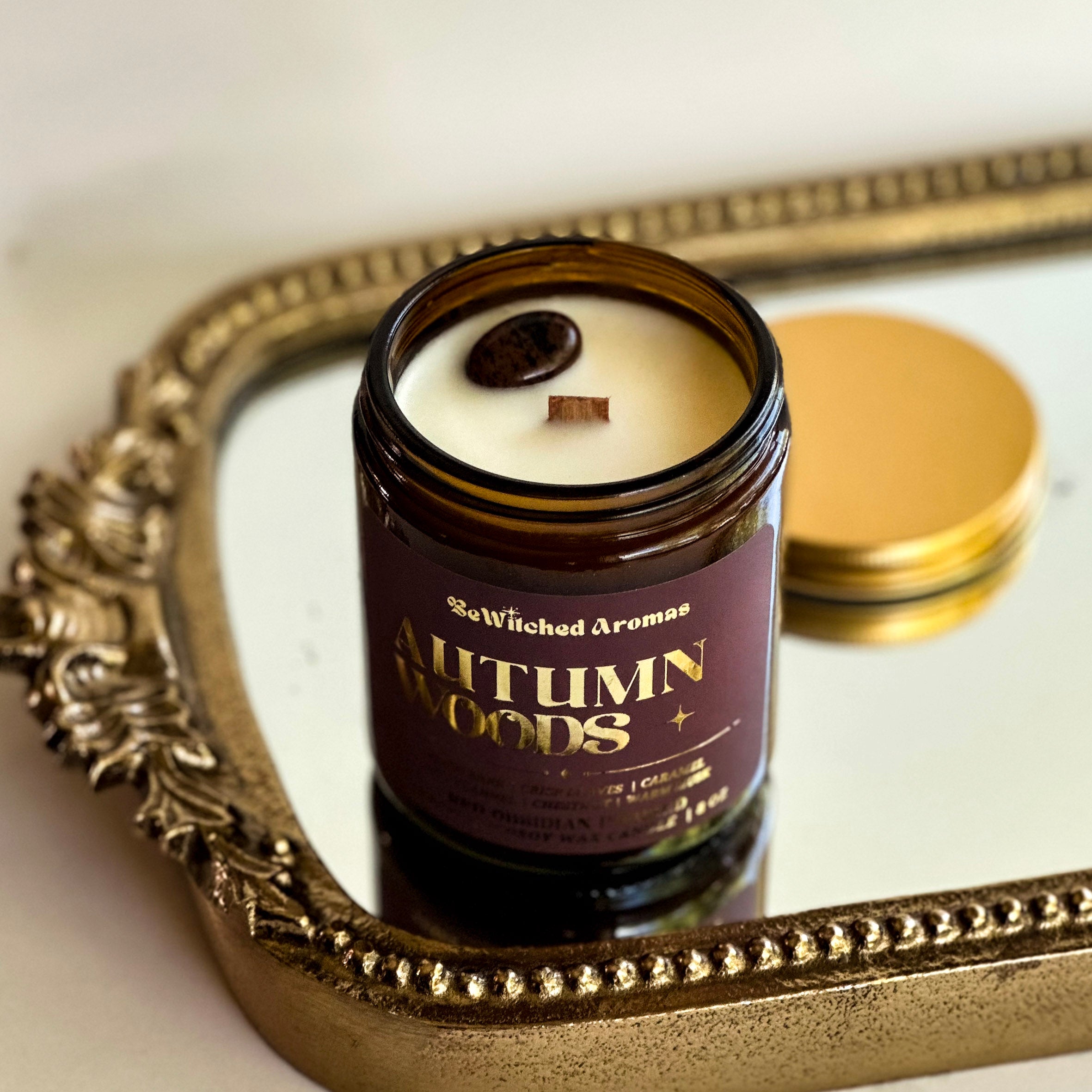 Autumn Woods - 8 oz crystal candle