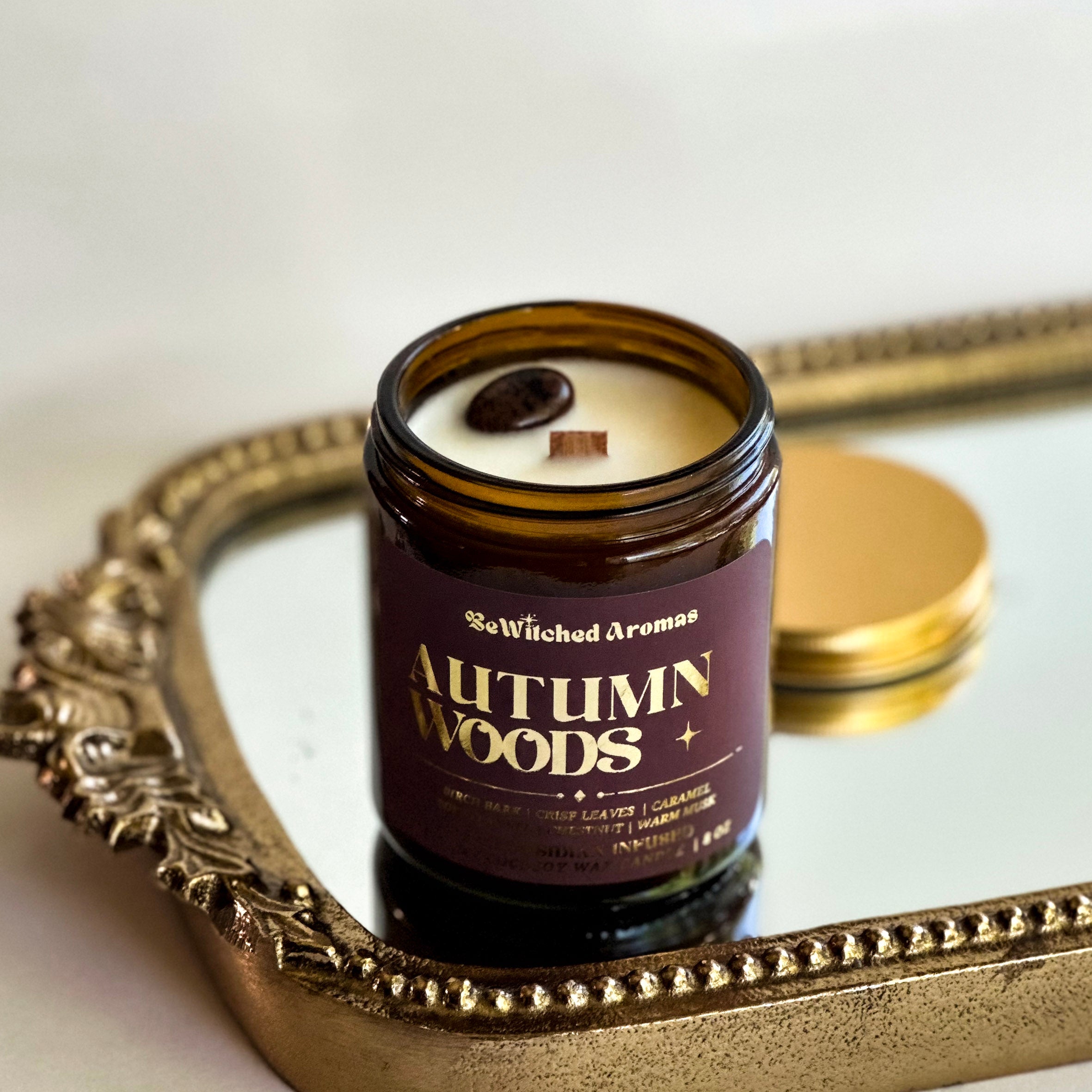 Autumn Woods - 8 oz crystal candle