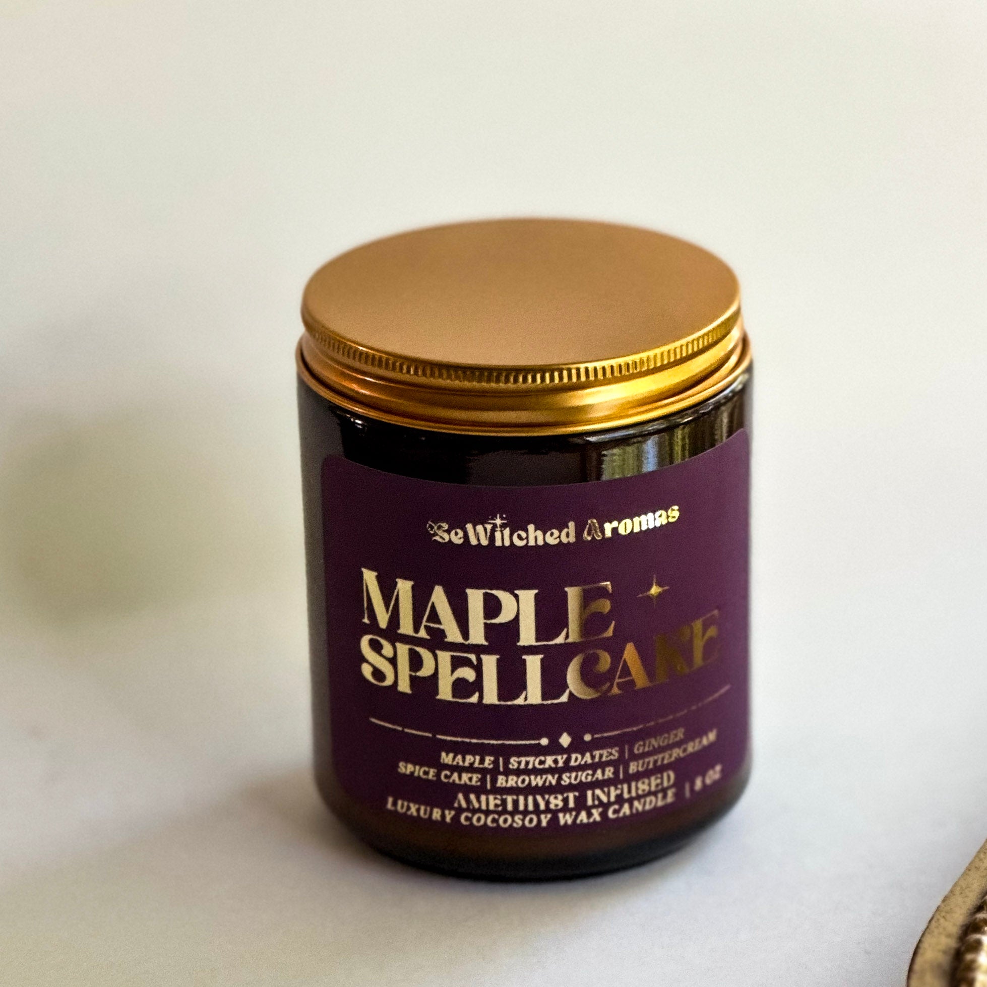 Maple Spellcake - 8 oz crystal candle