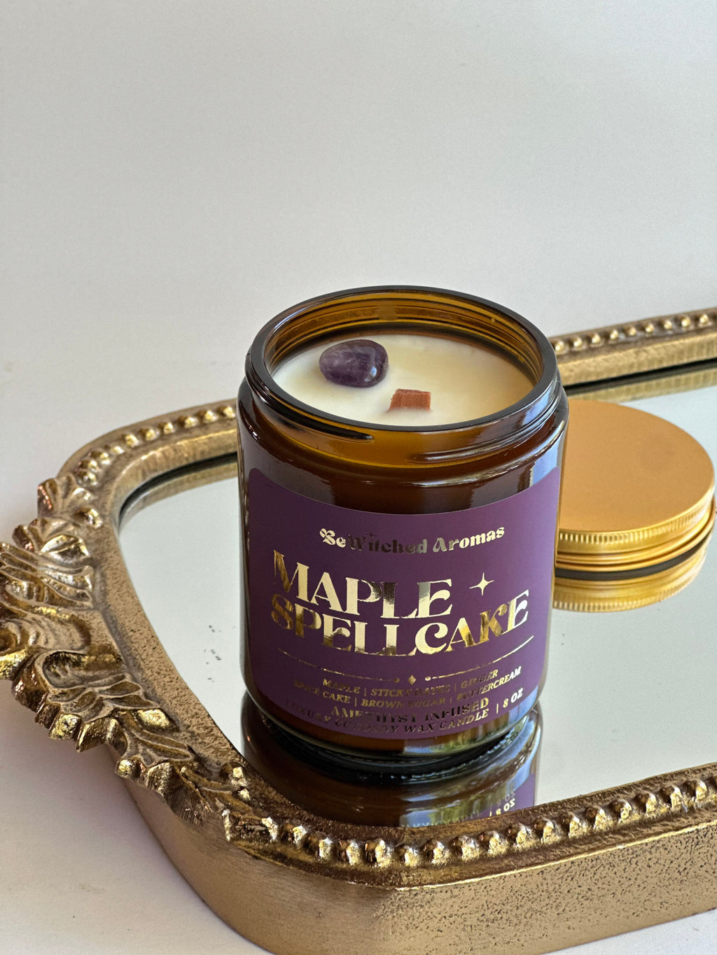 Maple Spellcake - 8 oz crystal candle