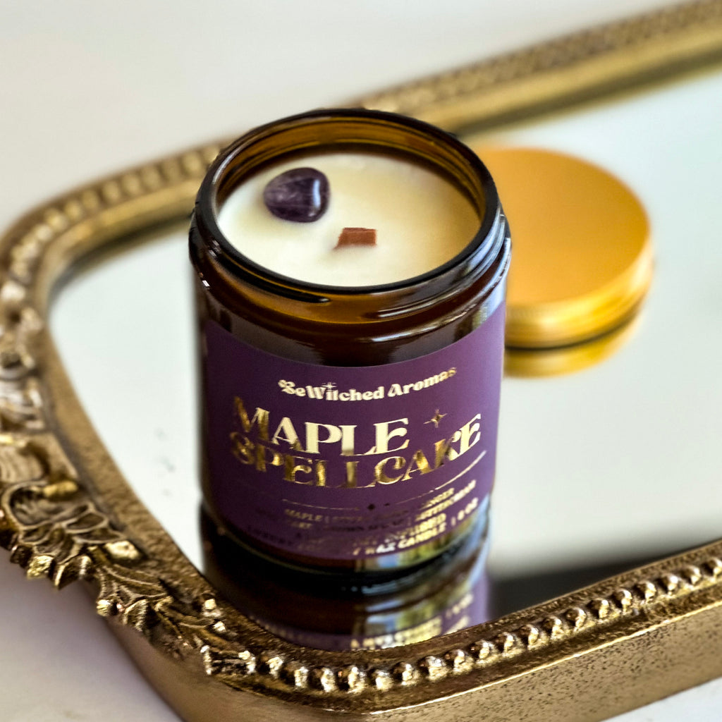 Maple Spellcake - 8 oz crystal candle