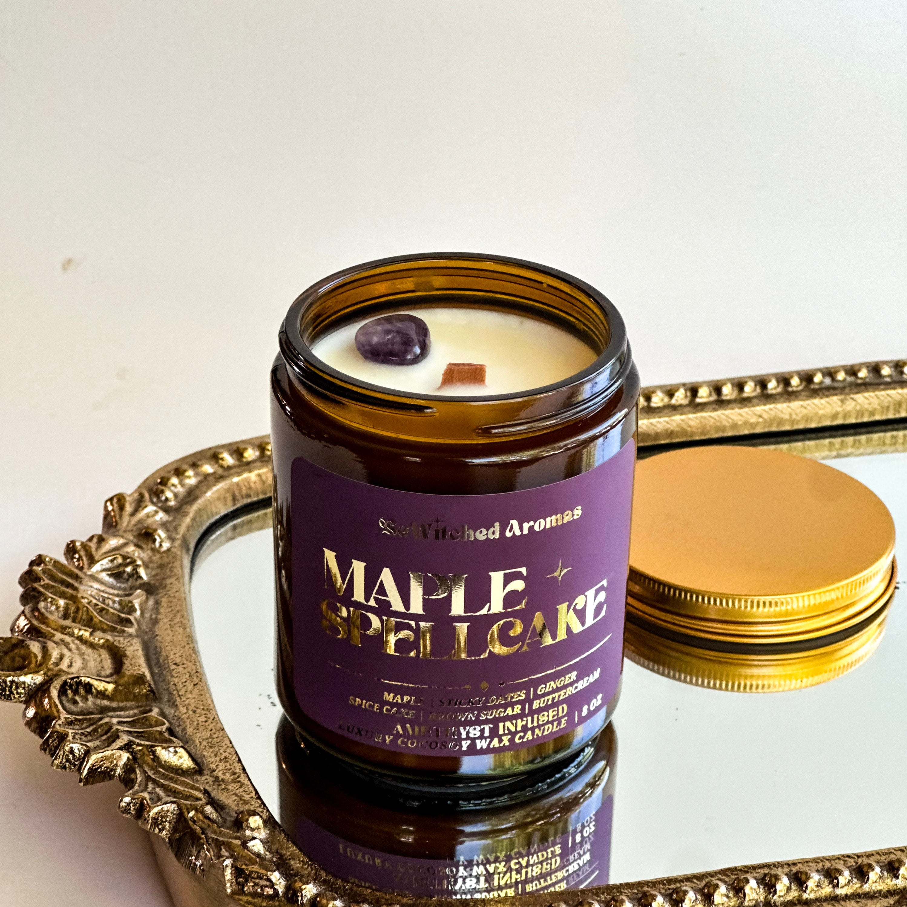 Maple Spellcake - 8 oz crystal candle