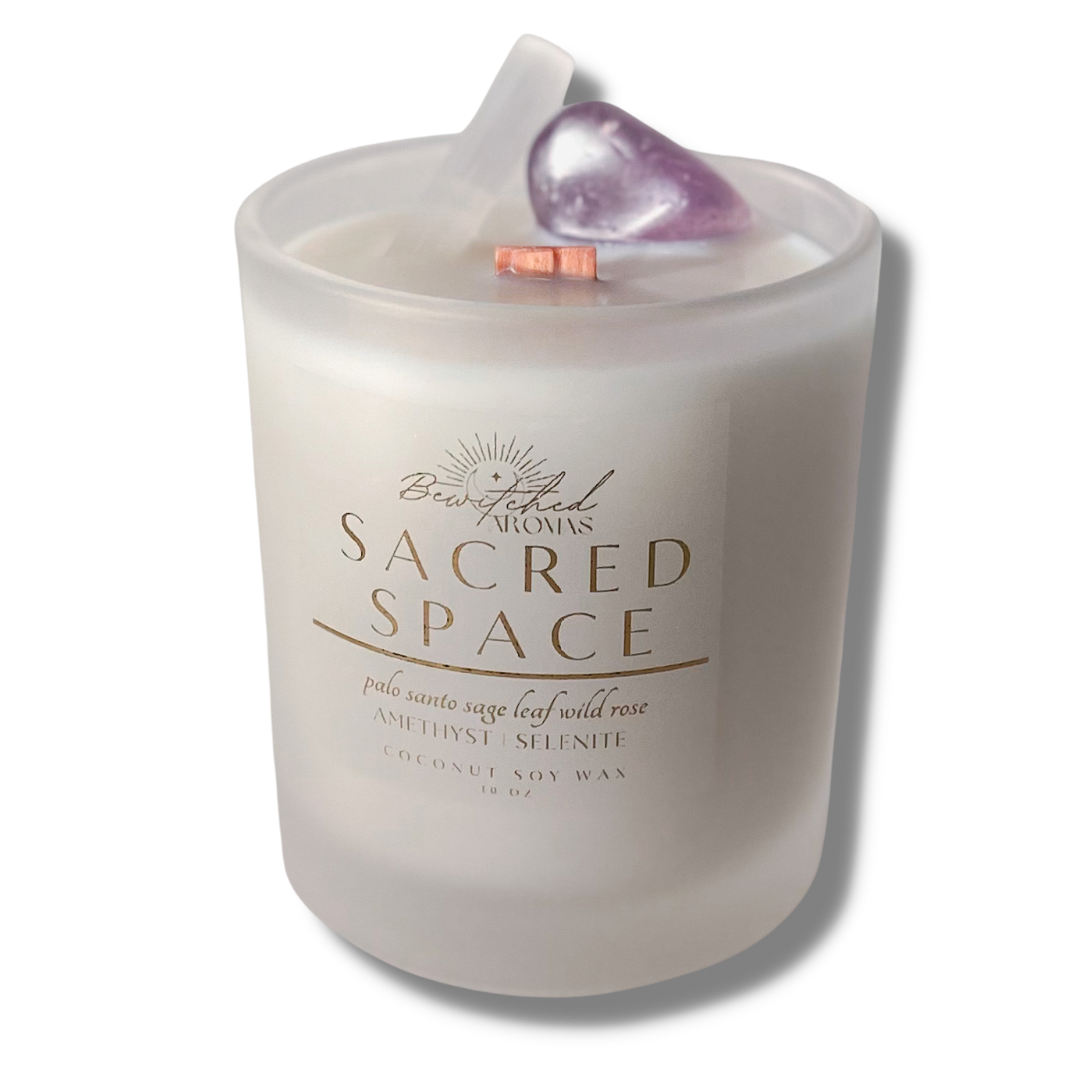 Sacred Space  - Intention Magic Crystal Candle