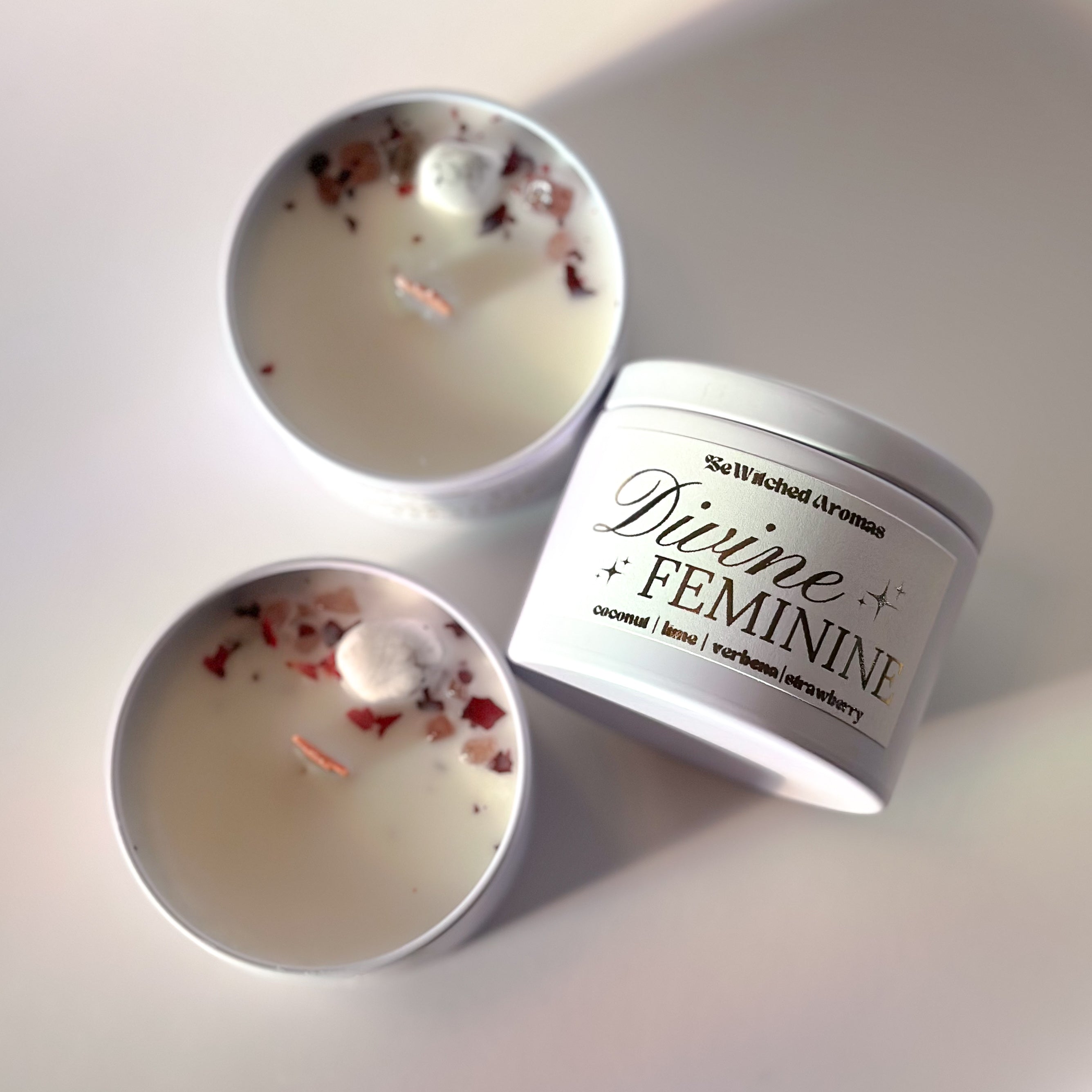 Divine Feminine | Luxury Crystal Candle 4 oz