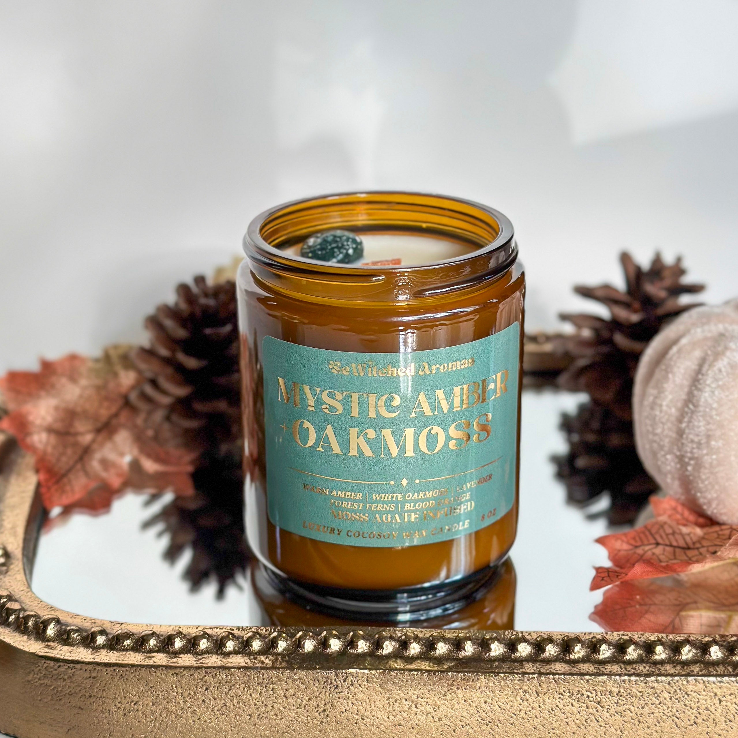 Mystic Amber + Oakmoss