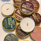 Cozy Magick Collection - 2 oz wooden wick candle tin
