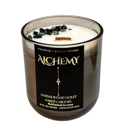 Alchemy | Pyrite + Obsidian Infused Luxury Candle