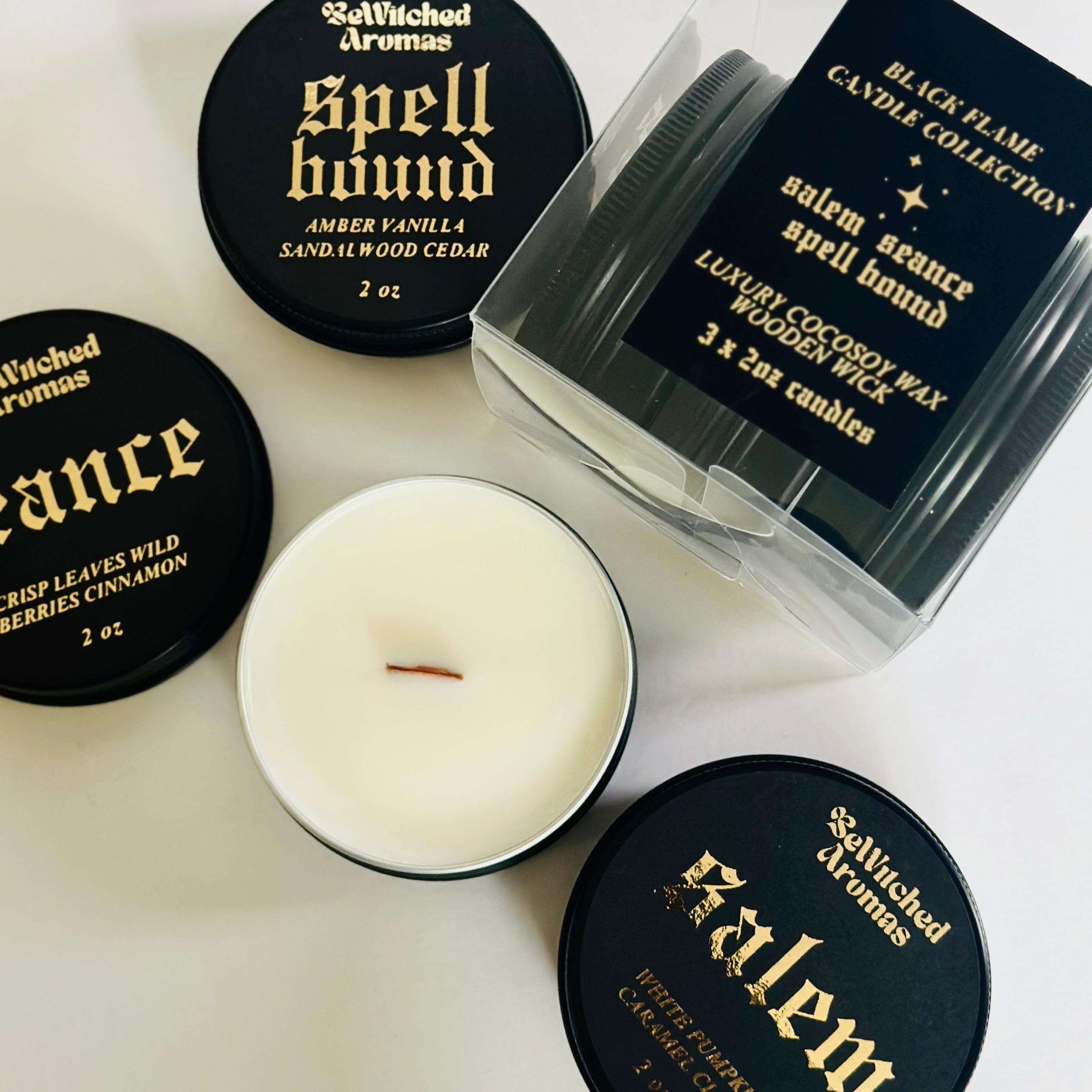 Black Flame Candle - Fall Candle Trio