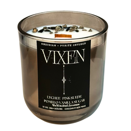 Vixen | Pyrite + Obsidian Infused Luxury Candle