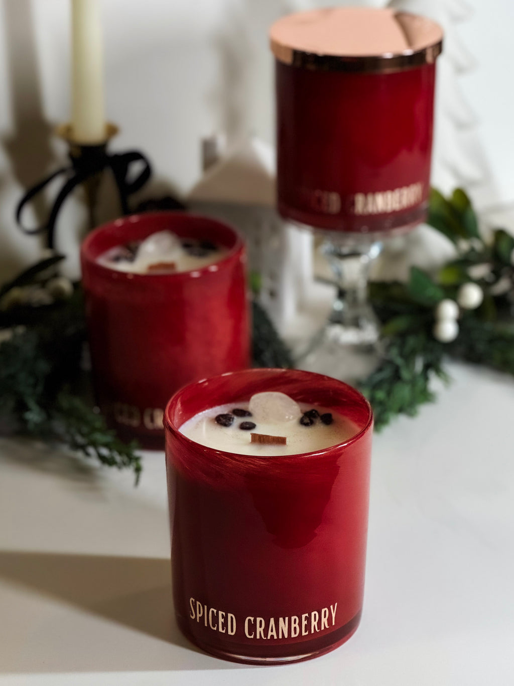 Spiced Cranberry- Limited Edition Luxe Crystal Candle