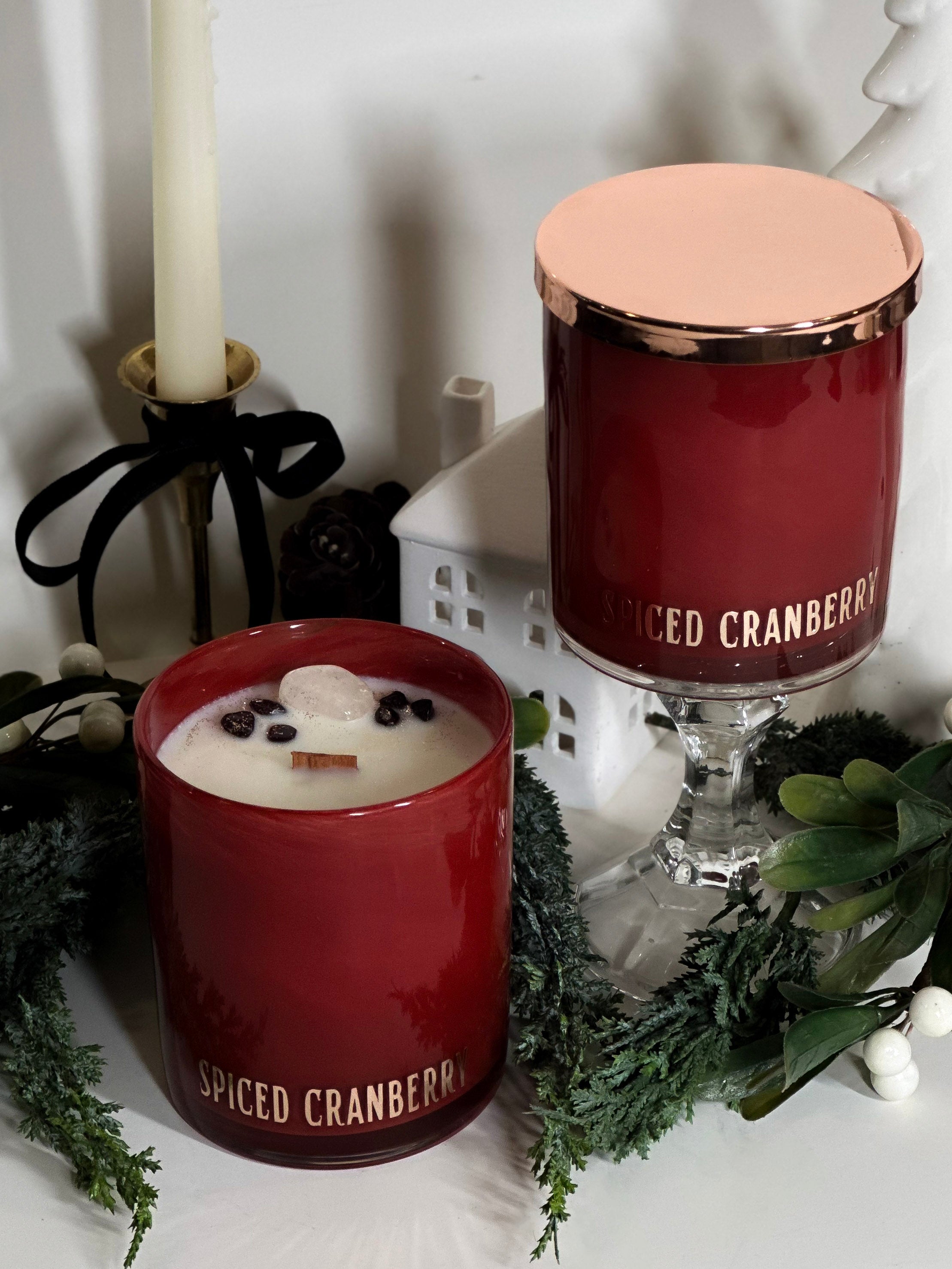 Spiced Cranberry- Limited Edition Luxe Crystal Candle