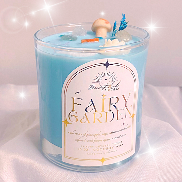 Fairy Garden | 10 oz Luxury Crystal Candle