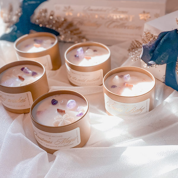 Holiday Collection Crystal Candle Gift Set