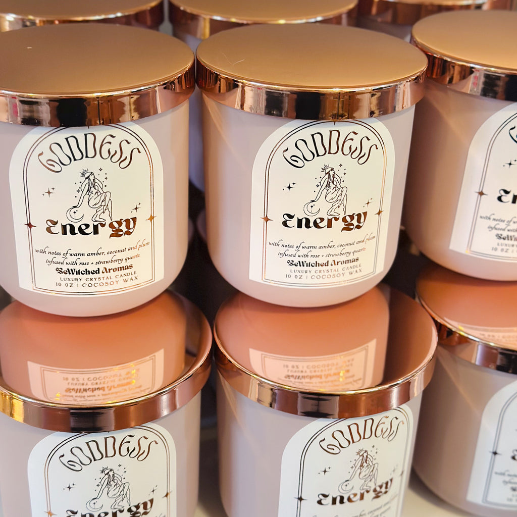 Goddess Energy | Luxury Crystal Candle 10oz