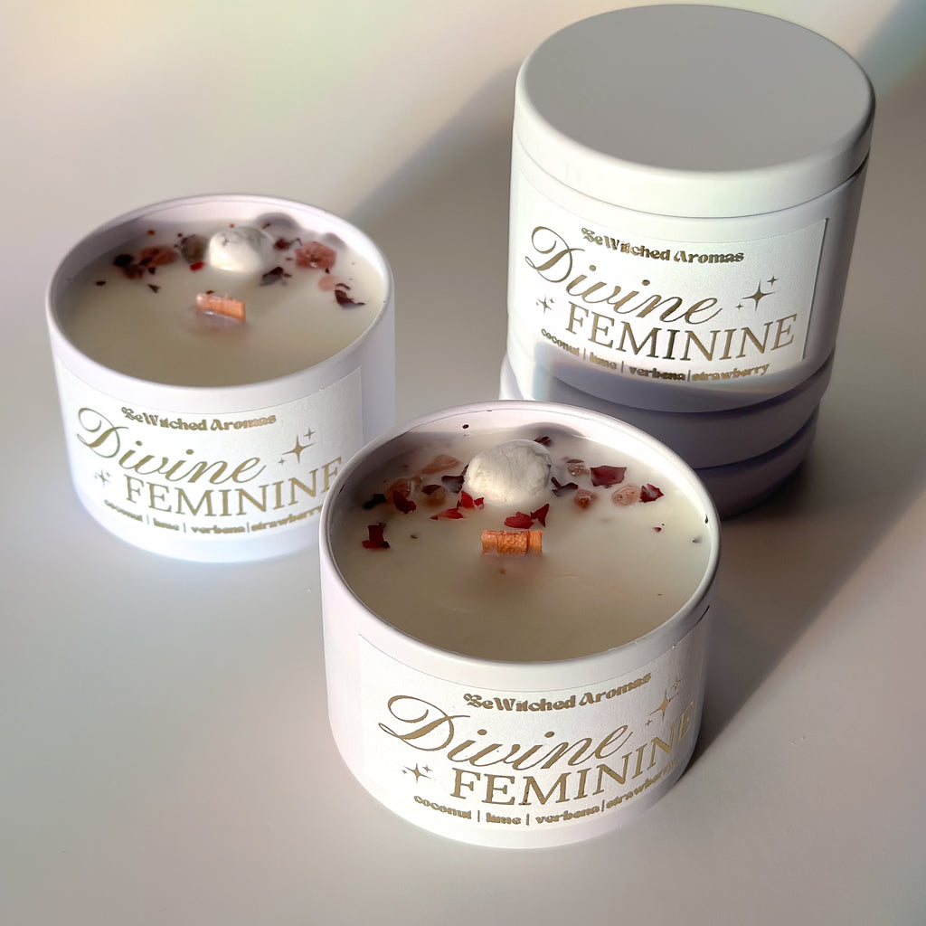 Divine Feminine | Luxury Crystal Candle 4 oz