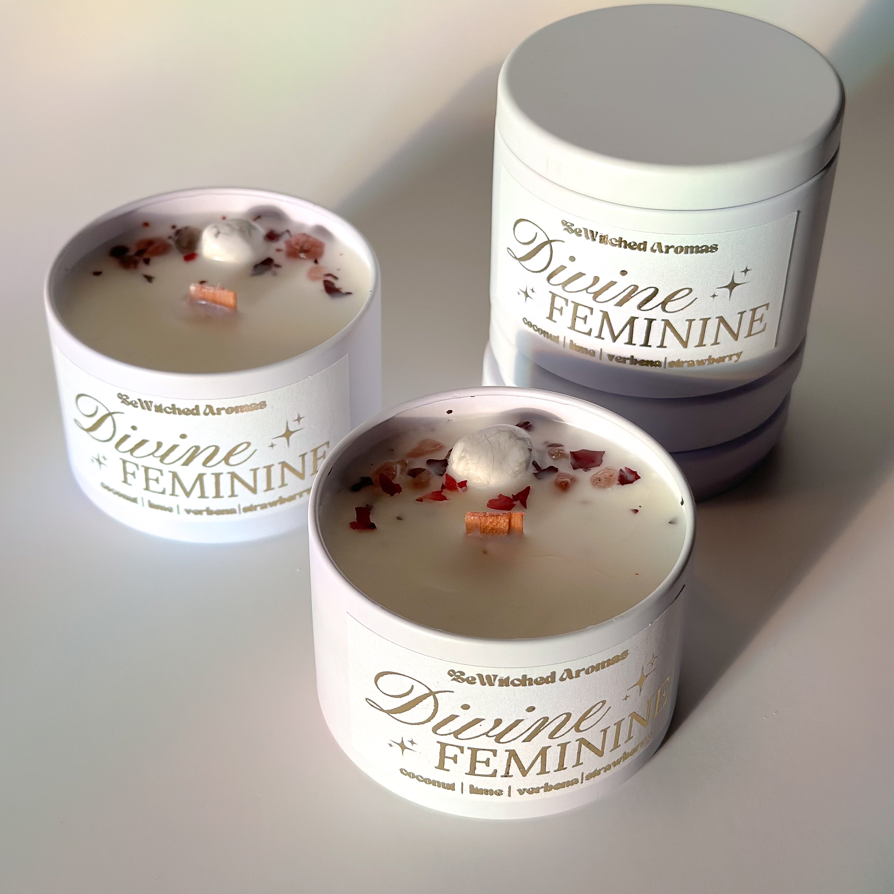 Divine Feminine | Luxury Crystal Candle 4 oz