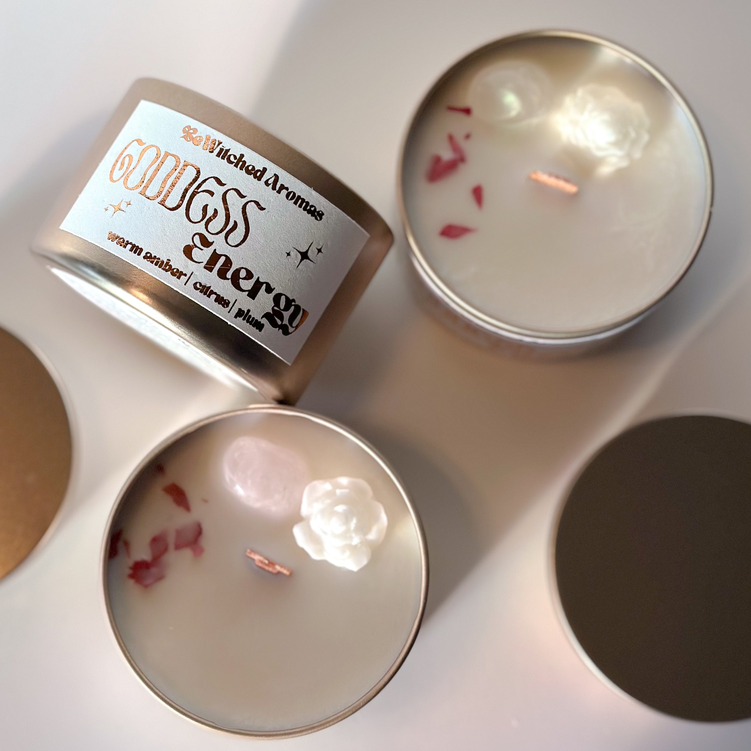 Goddess Energy -Luxury Crystal Candle 4 oz