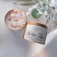 Mistletoe Kisses  | Luxe Gold Holiday Crystal Candle