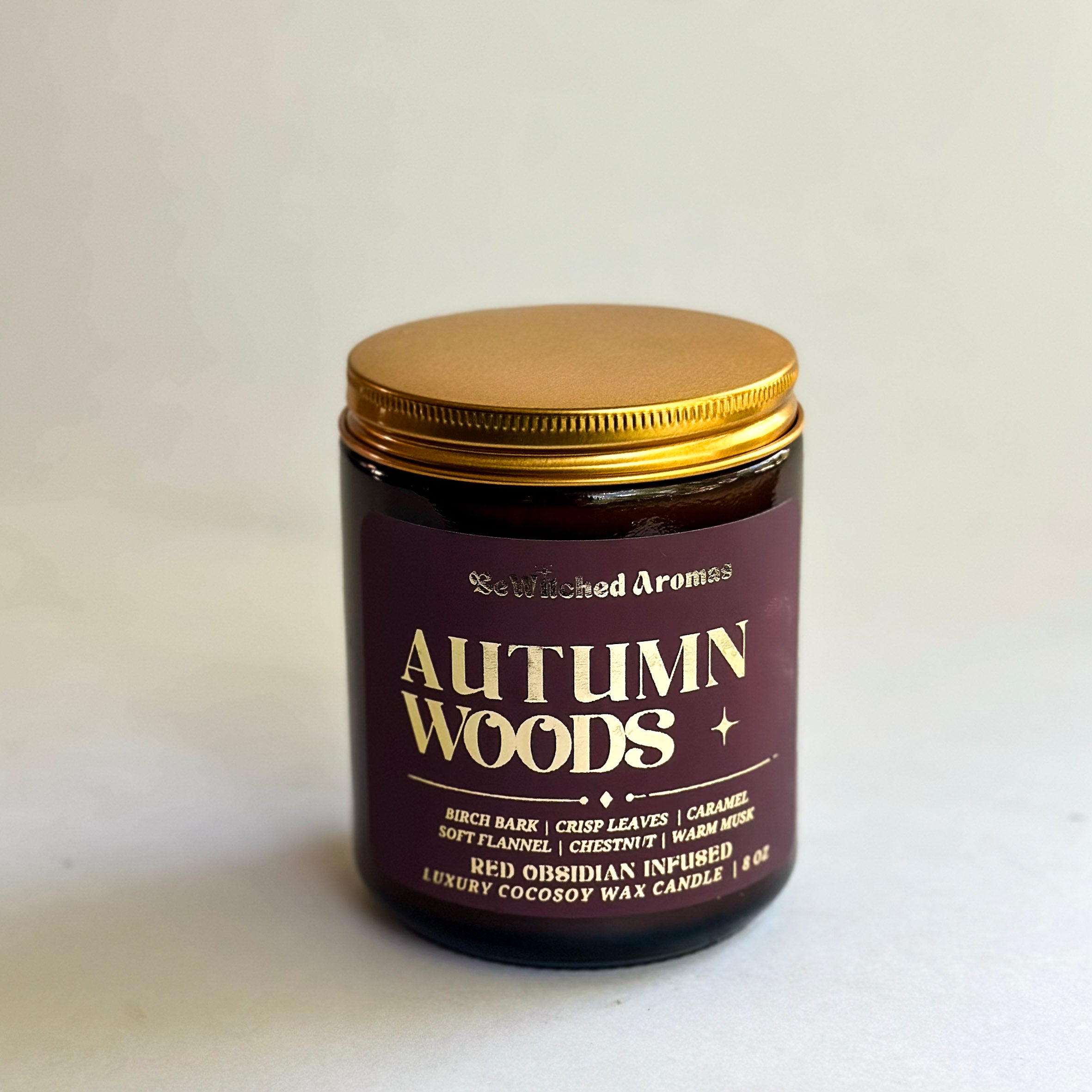 Autumn Woods - 8 oz crystal candle