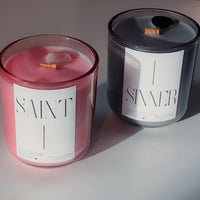 SAINT + SINNER Luxe Crystal Candle Duo