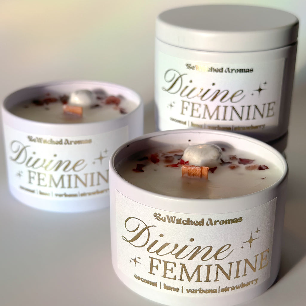 Divine Feminine | Luxury Crystal Candle 4 oz