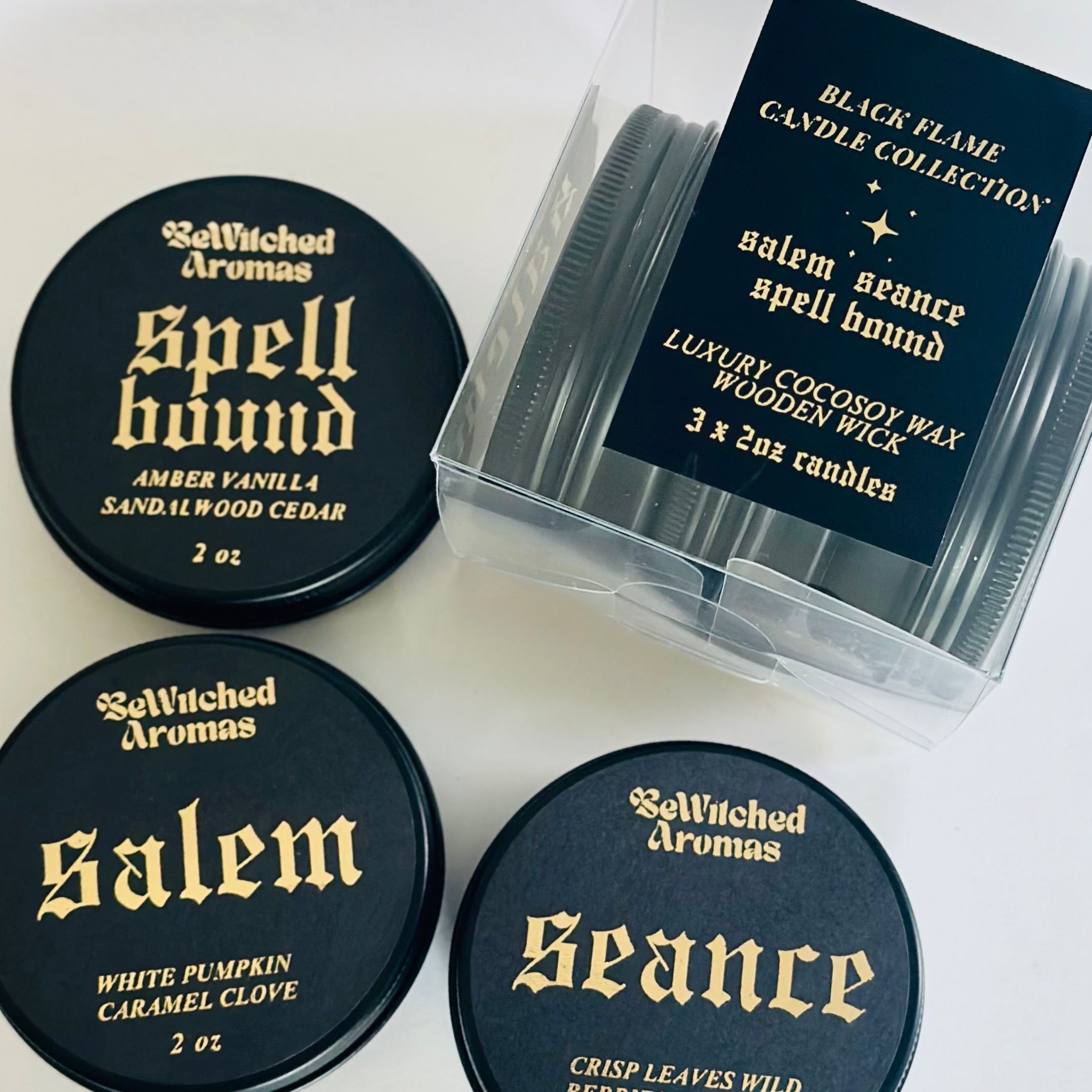Black Flame Candle - Fall Candle Trio