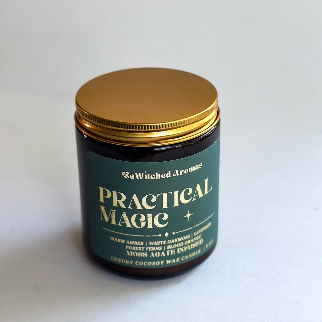 Practical Magic - 8 oz crystal candle