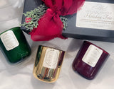 Luxe Holiday Trio Crystal Candle Gift Set