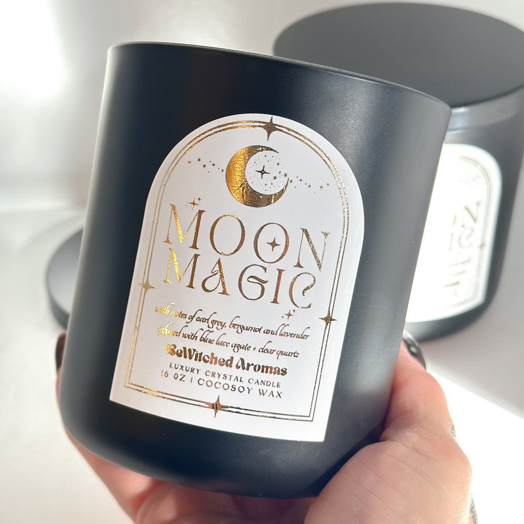 Moon Magic | 16 oz Luxury Crystal Candle